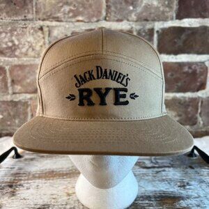NWOT Jack Daniel's RYE Tan Baseball Hat Cap Cotton Snapback